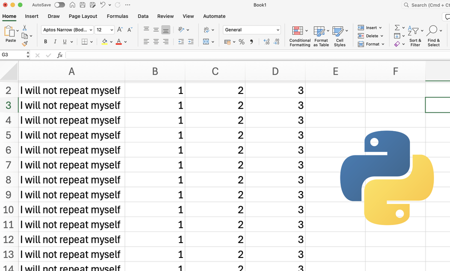 spreadsheet